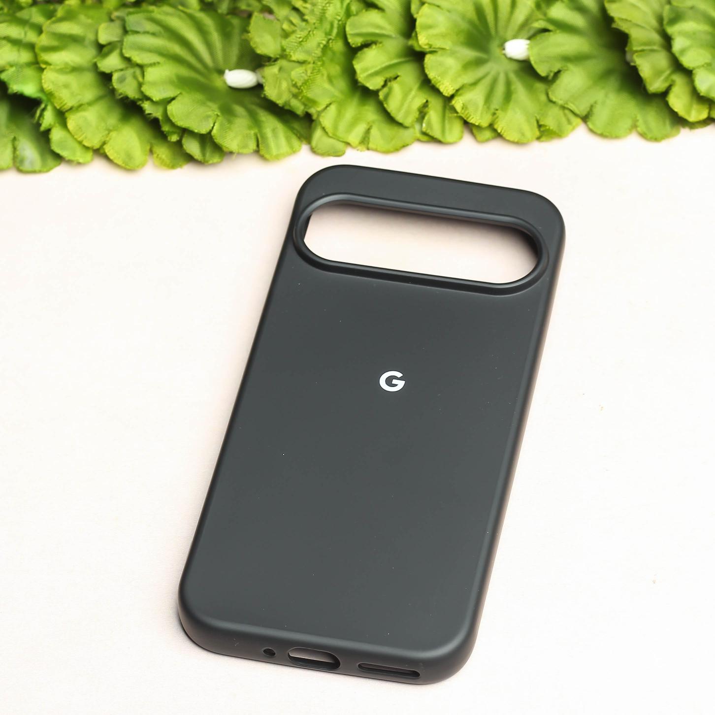 Black Original Silicone case for Google Pixel 9 pro