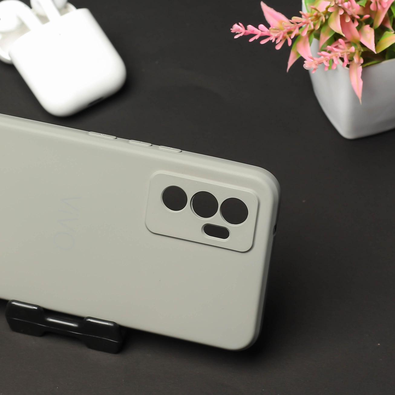 Light Brown Camera Original Silicone case for Vivo V23e