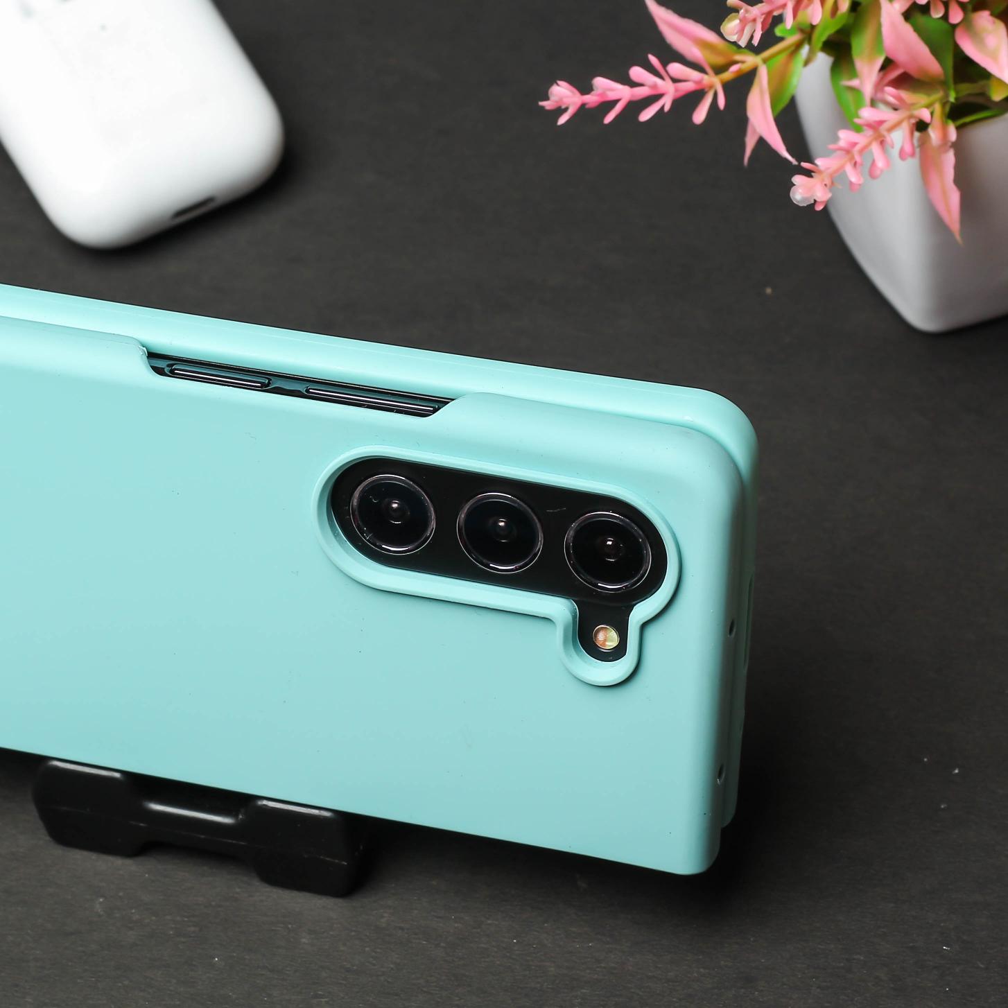 Light Blue Original Silicone case for Samsung Z Fold 5 5G