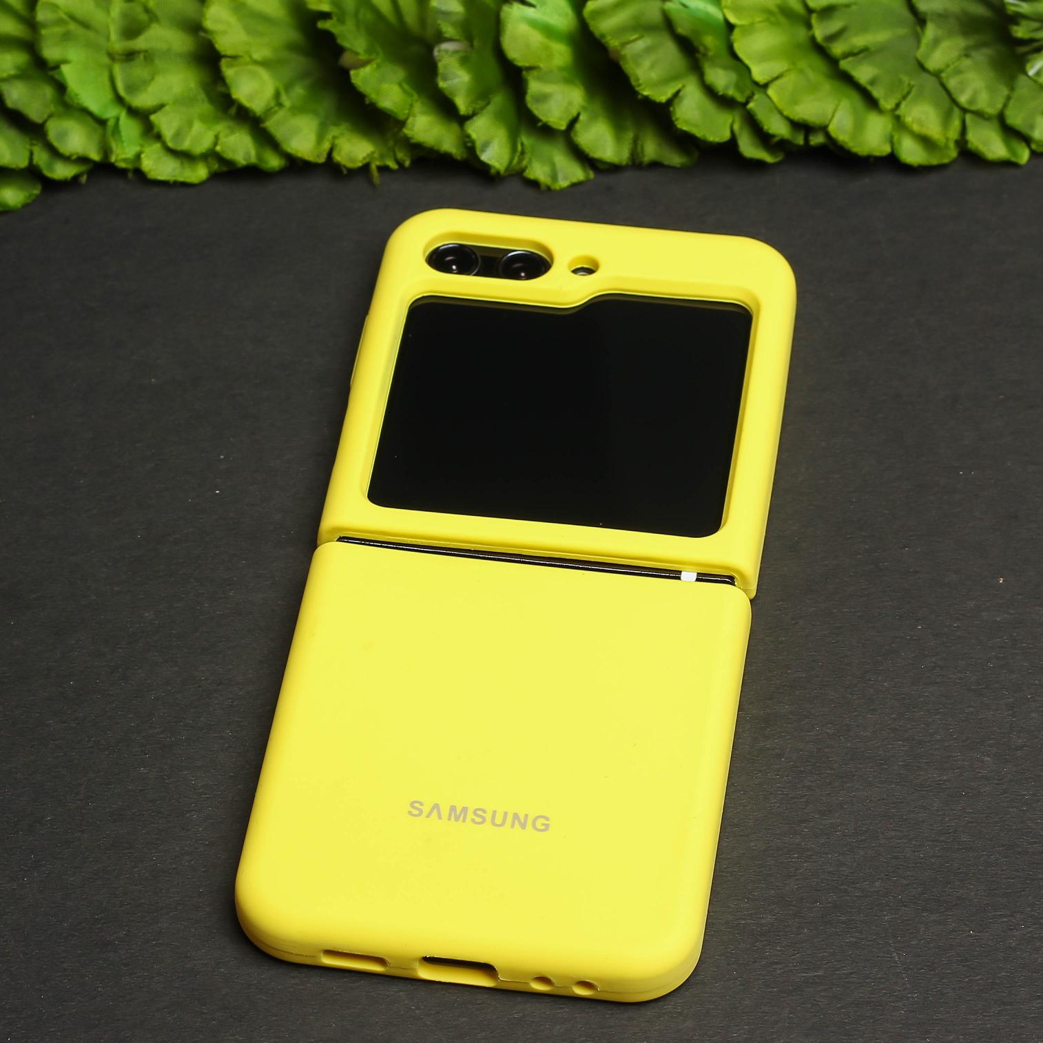 Yellow Original Silicone case for Samsung Galaxy Z FLIP 5