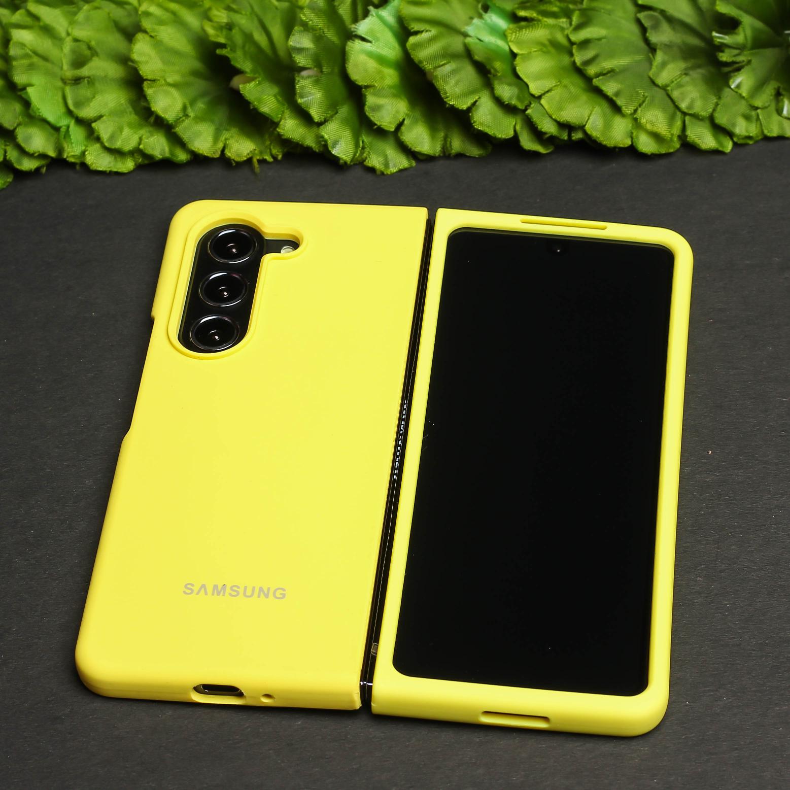 Yellow Original Silicone case for Samsung Z Fold 6 5G