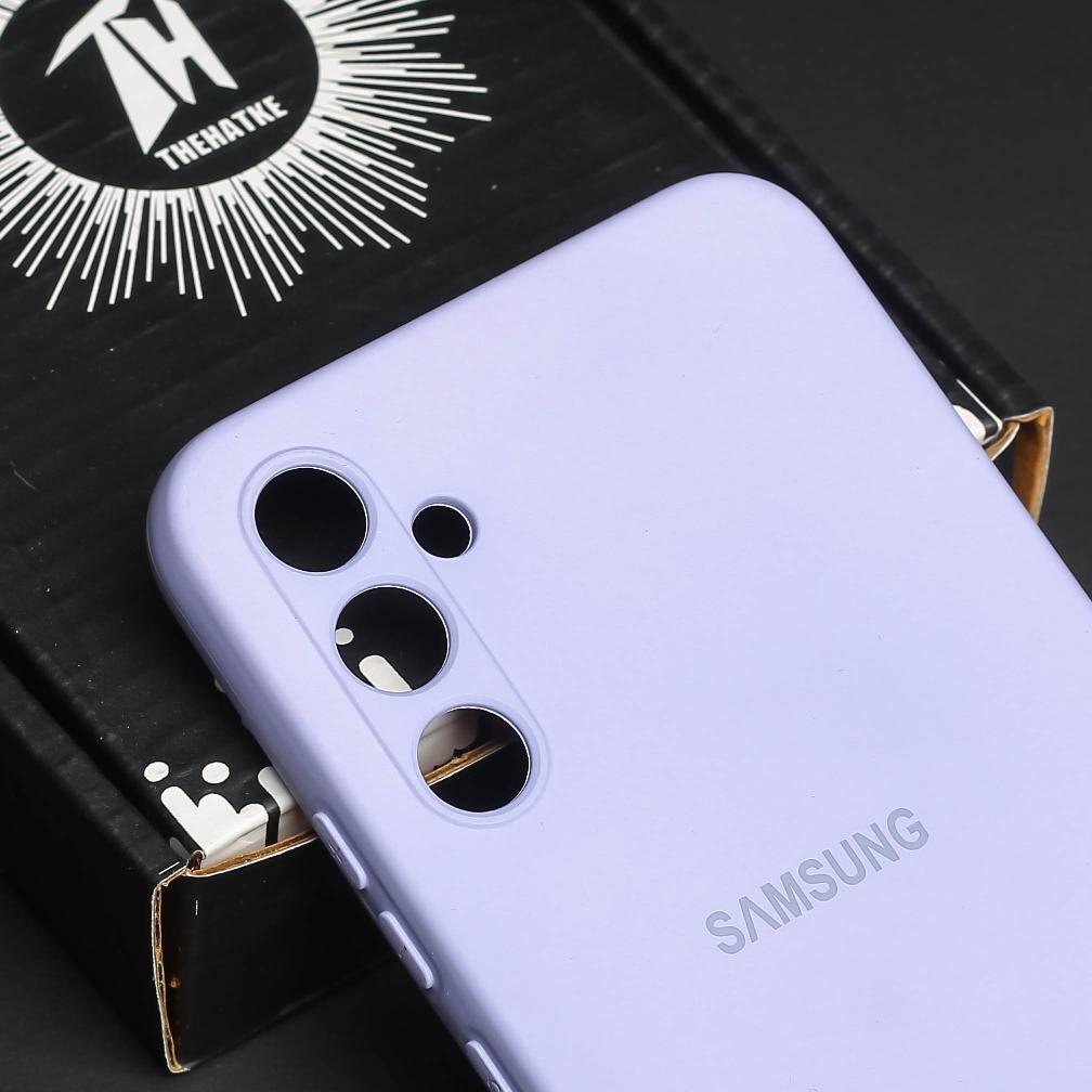 Purple Original Camera Safe Silicone case for Samsung S25