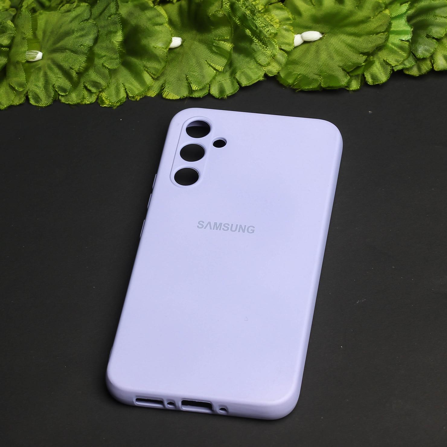 Purple Original Camera Safe Silicone case for Samsung A34