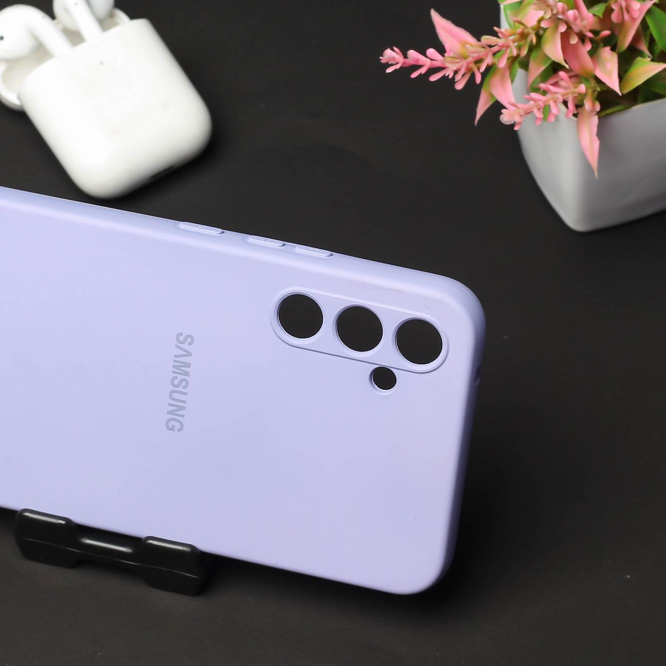 Purple Original Camera Safe Silicone case for Samsung A34