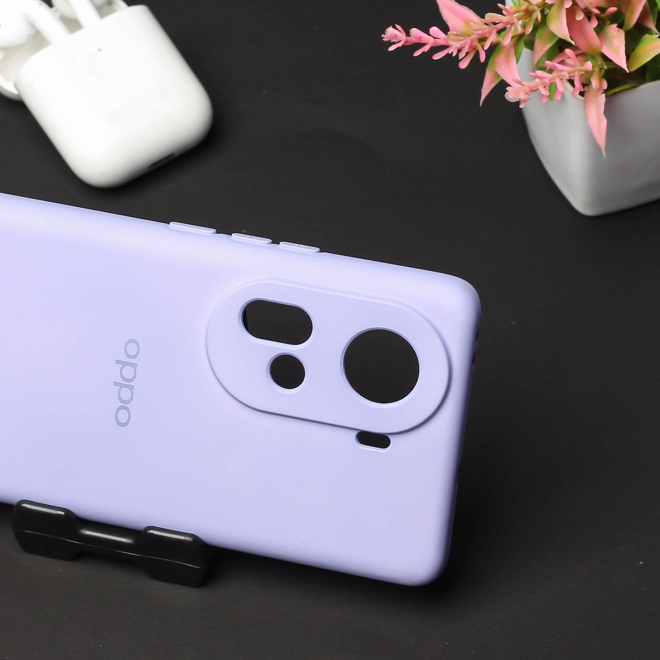 Purple Camera Original Silicone case for Oppo Reno 11