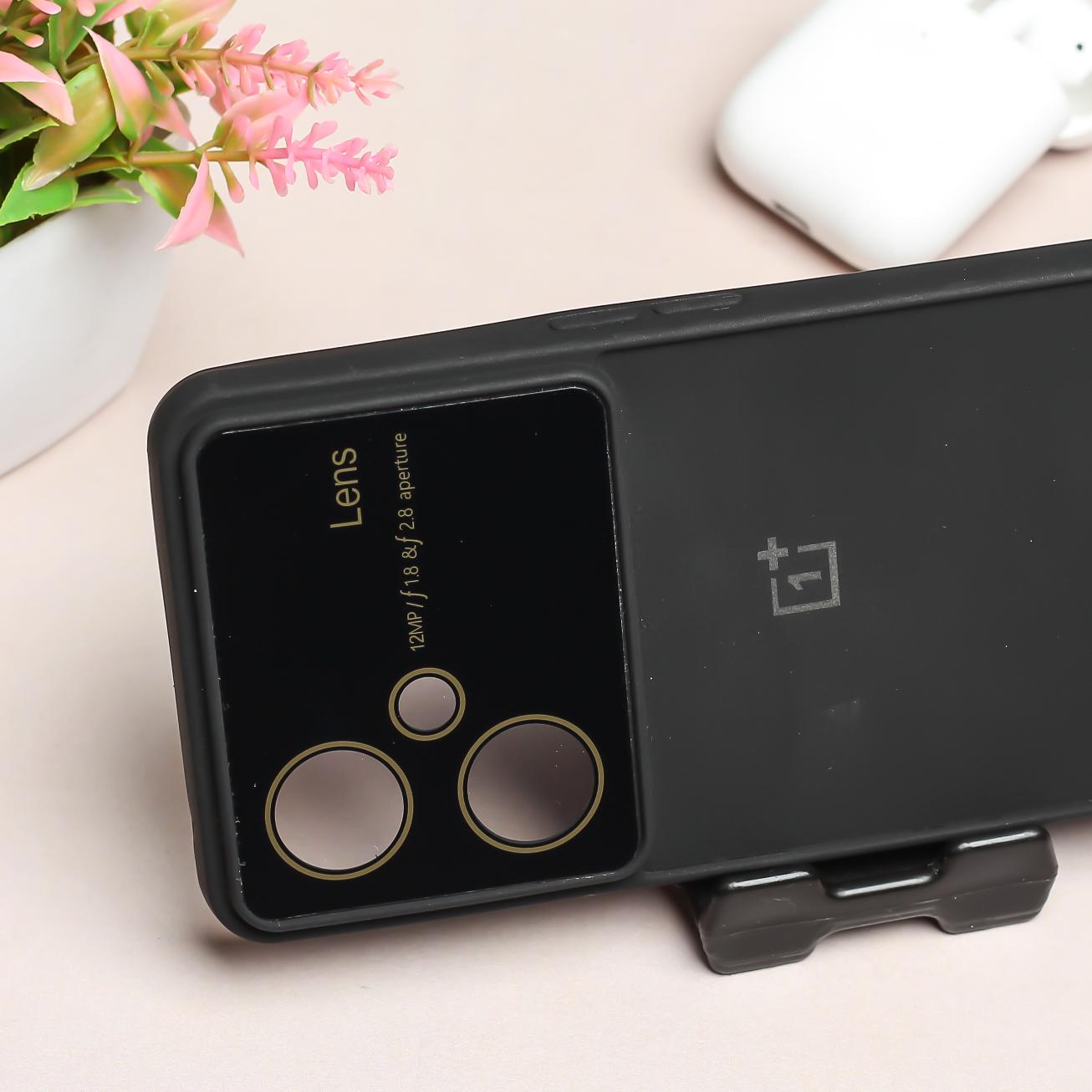 Spoov Luxury Black Camera Silicone Case for Oneplus Nord CE 3 Lite