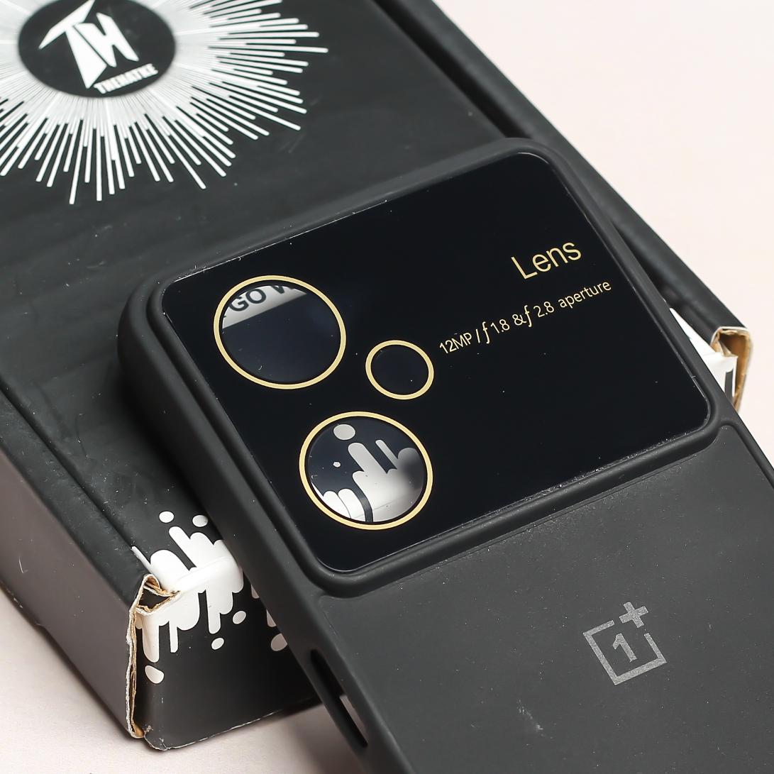 Spoov Luxury Black Camera Silicone Case for Oneplus Nord CE 3 Lite