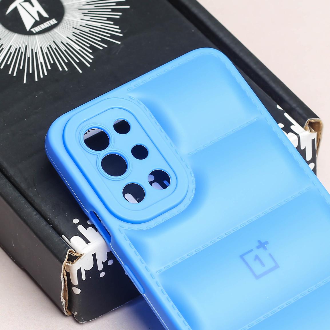 Sky Blue Puffon silicone case for Oneplus 9R