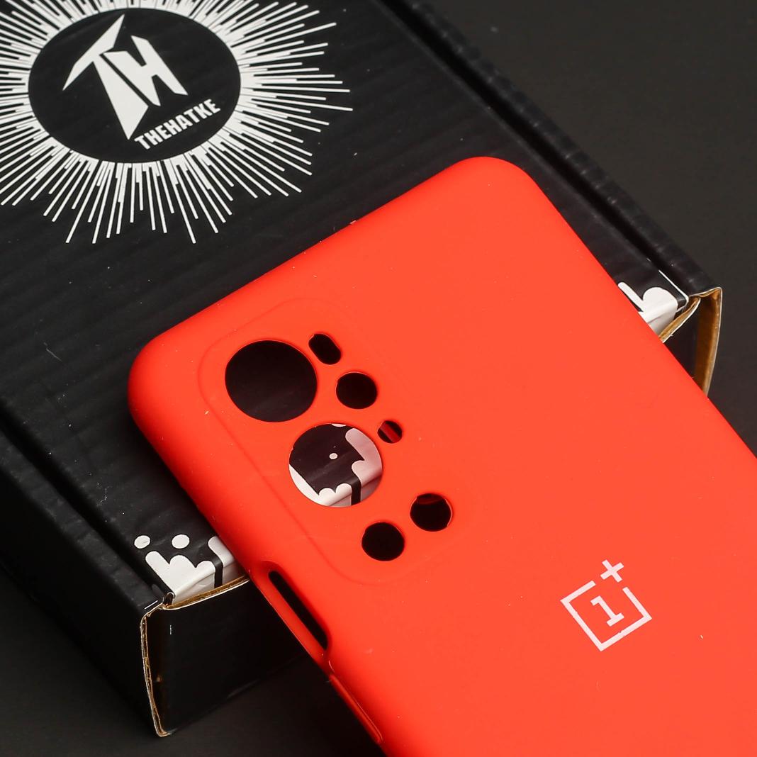 Red Camera Original Silicone Case for Oneplus 9 Pro
