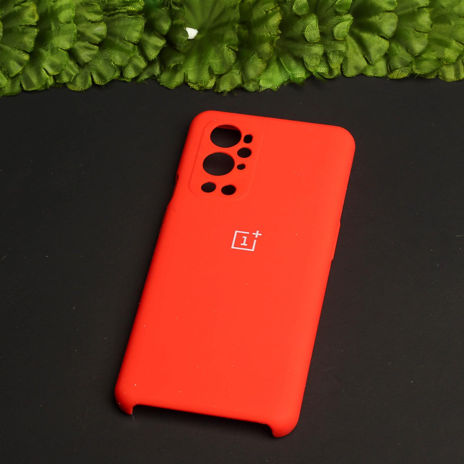 Red Camera Original Silicone Case for Oneplus 9 Pro
