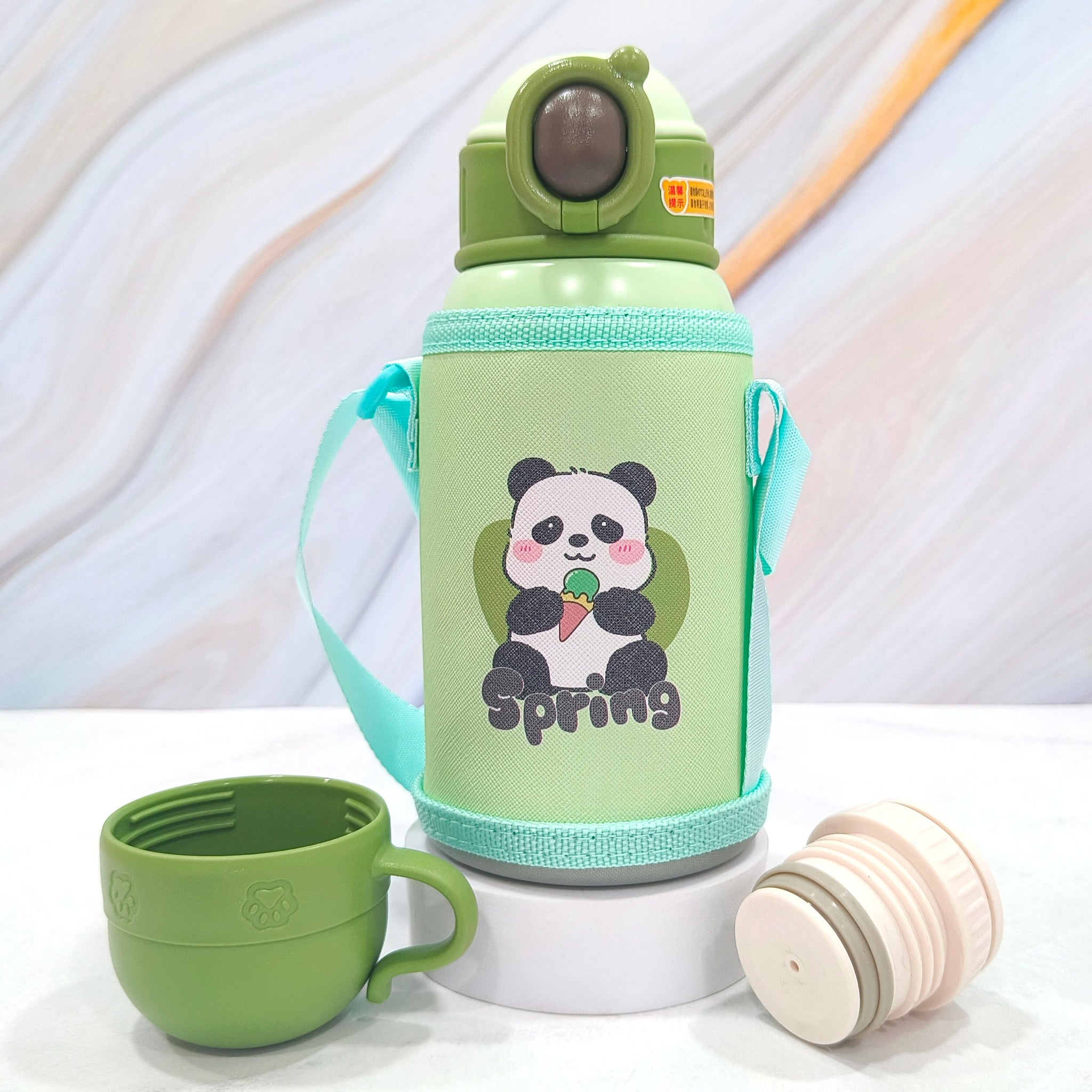 Children Stainless Steel Water Bottle With Pouch - 500ml