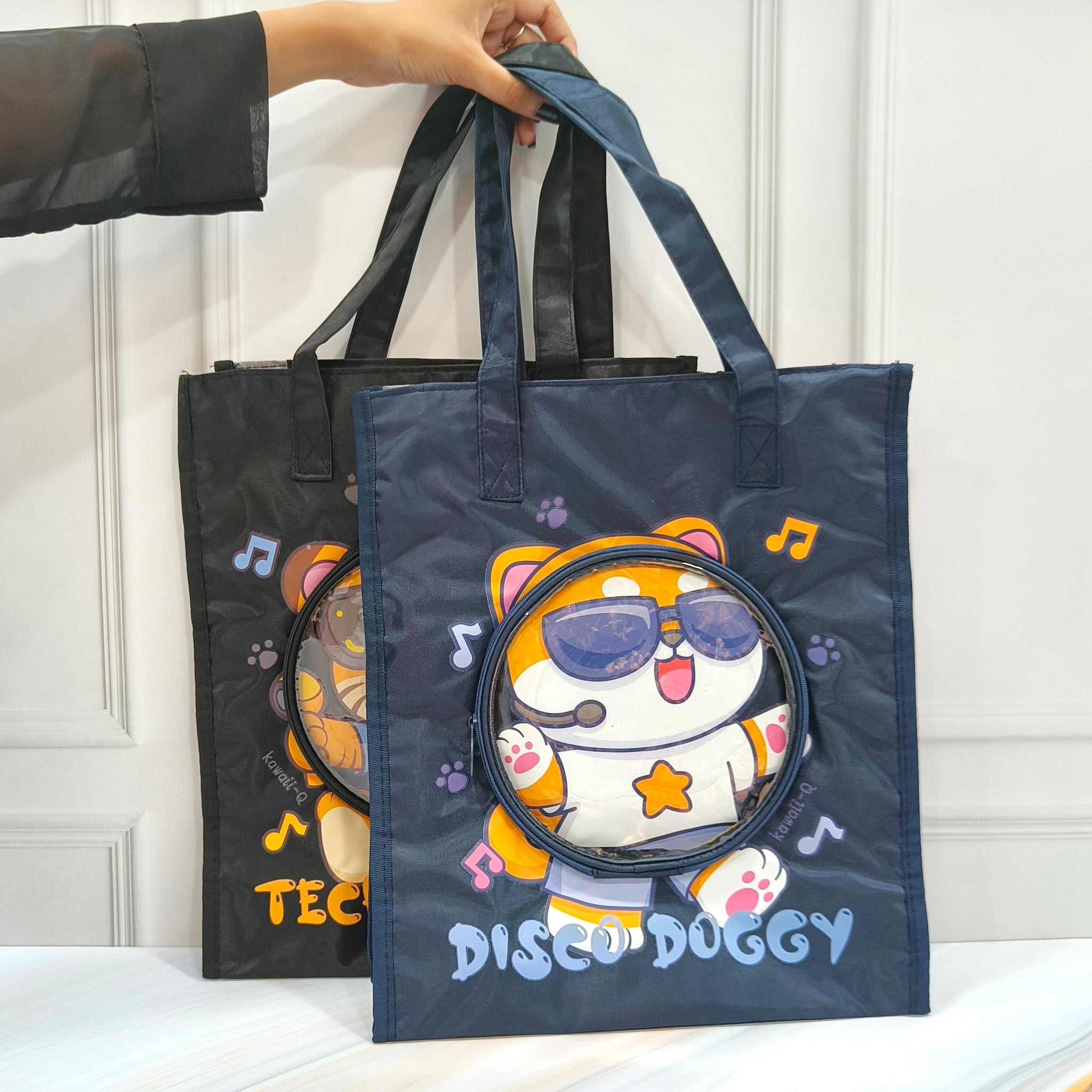 Cute Cartoon Theme Tote Handbag/Tote Bag With Pocket