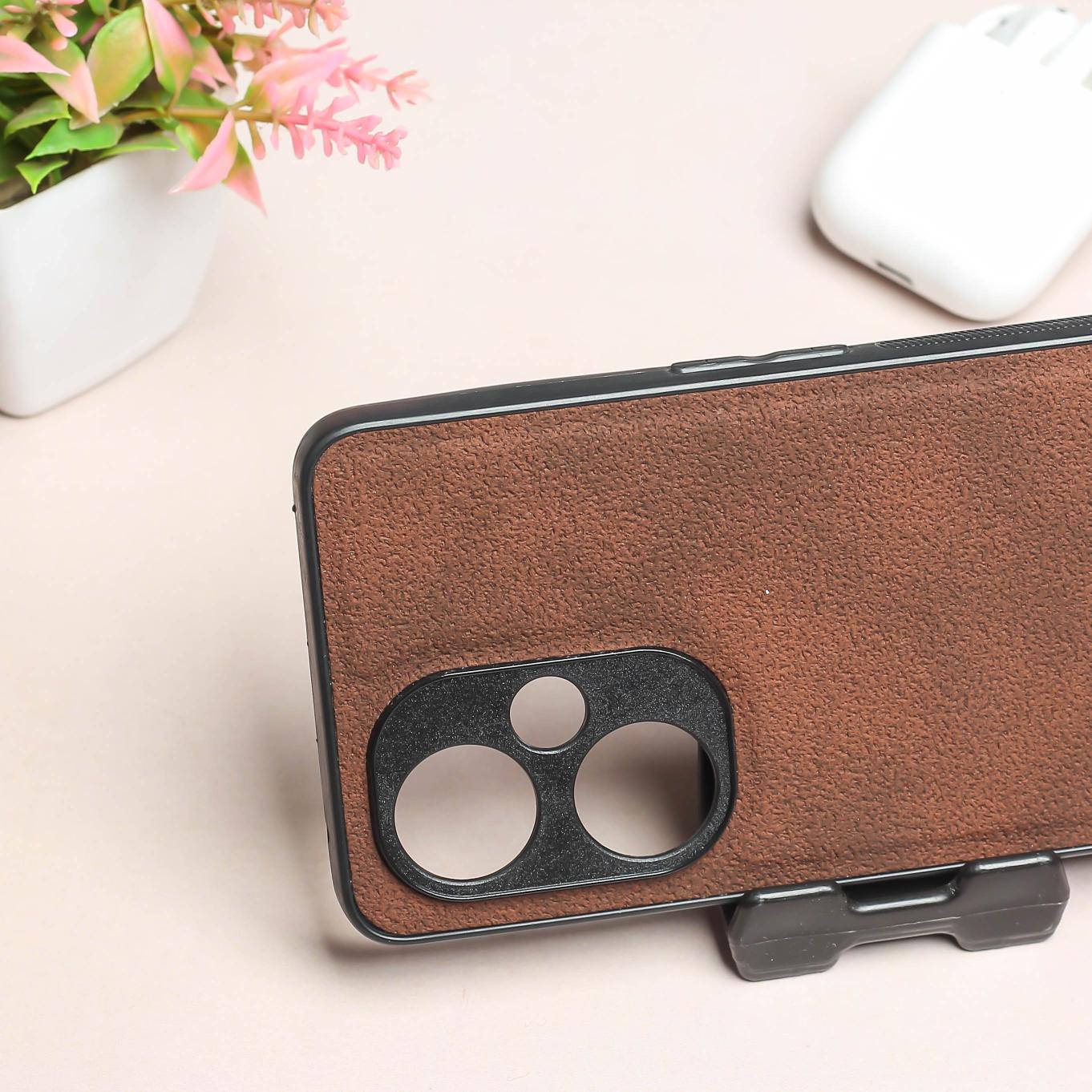 X-LEVEL Dark Brown Leather Case for Oneplus Nord CE 3 Lite