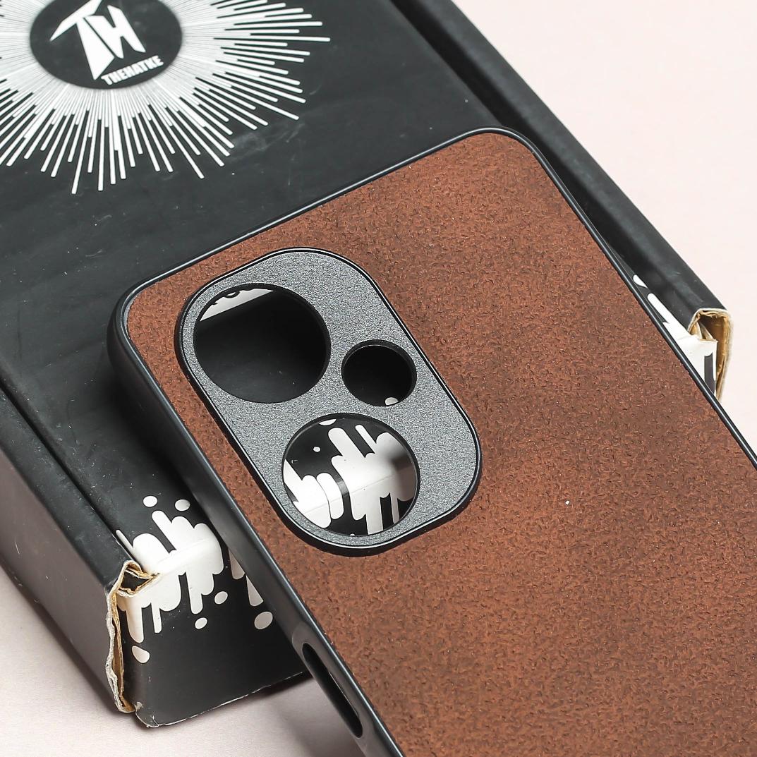 X-LEVEL Dark Brown Leather Case for Oneplus Nord CE 3 Lite