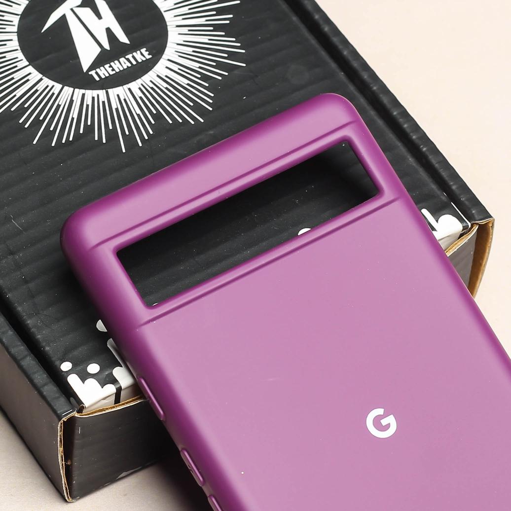 Dark Purple Original Silicone case for Google Pixel 6A