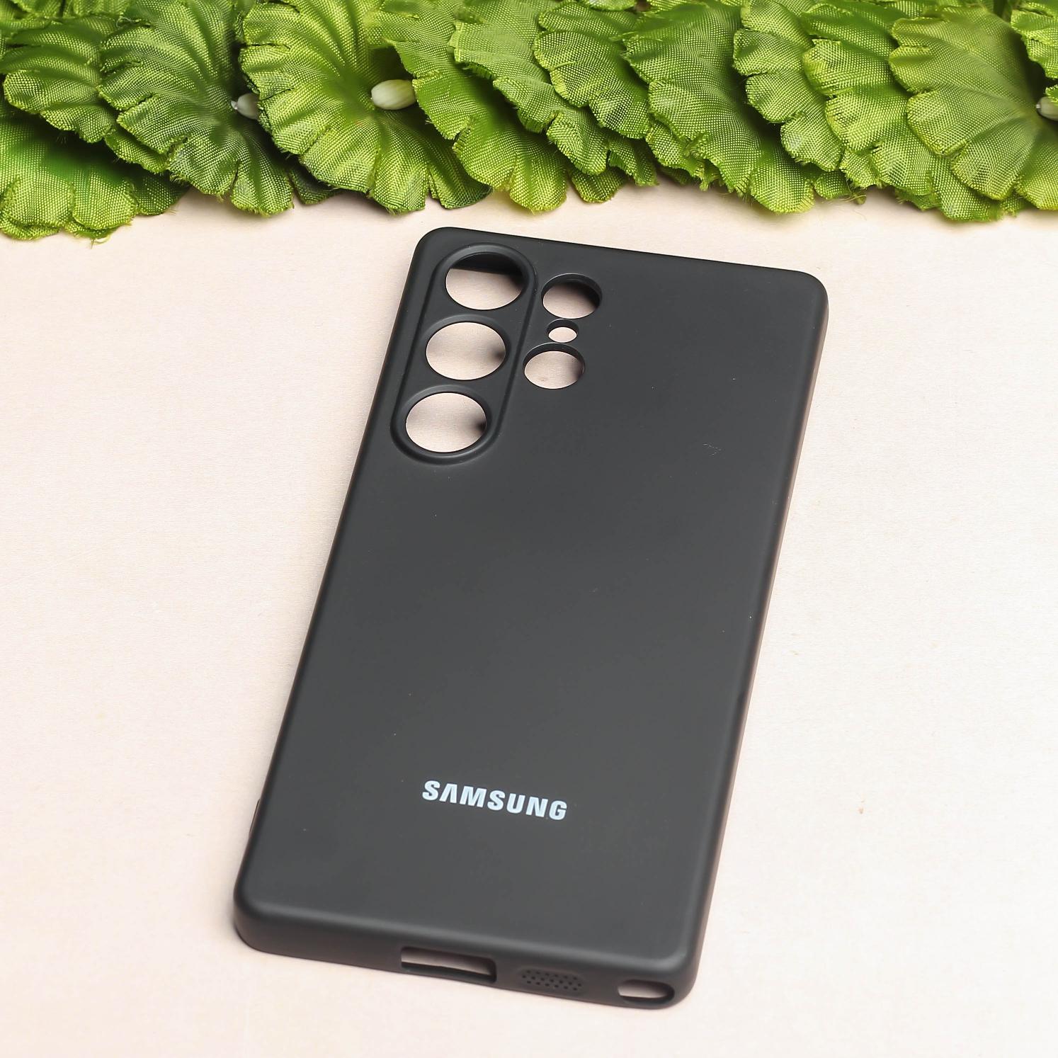 Black Camera Original Silicone case for Samsung S25 Ultra