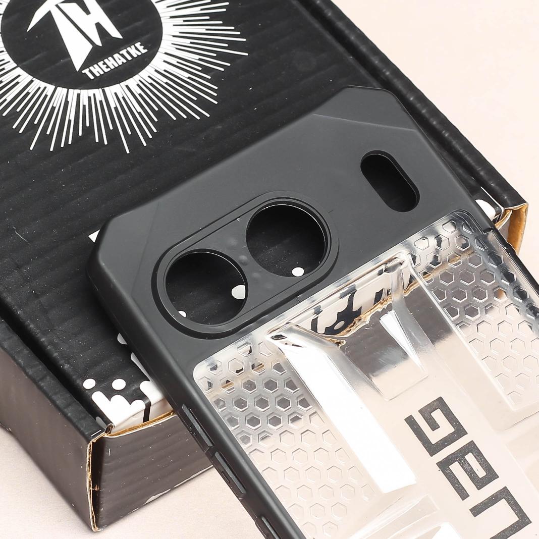 Black UAG Transparent Case for Oneplus Nord 4