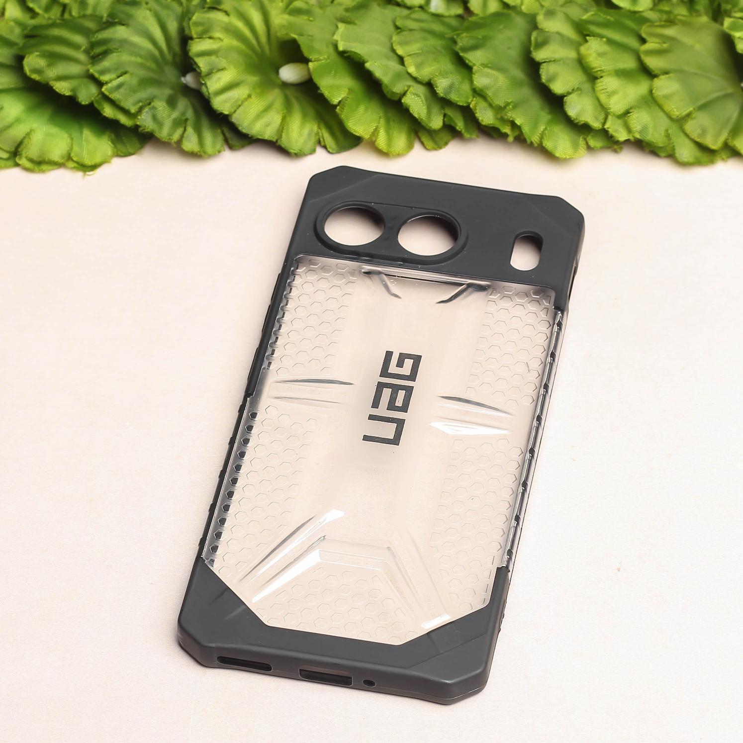 Black UAG Transparent Case for Oneplus Nord 4