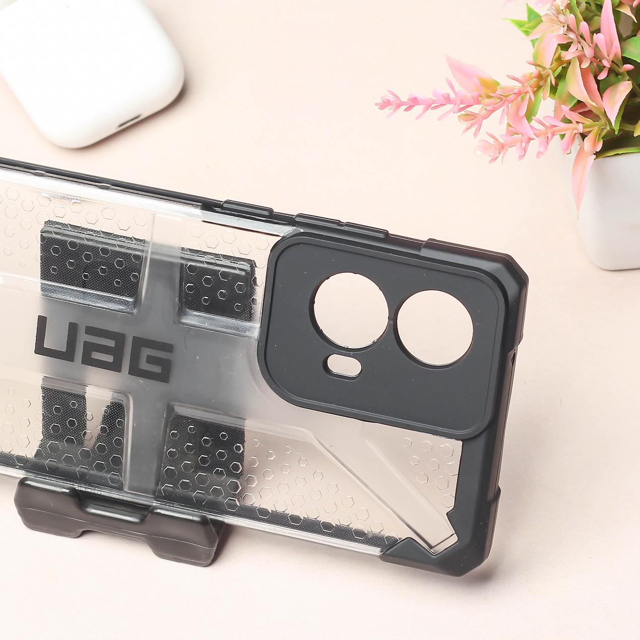 Black UAG Transparent Case for Motorola G85