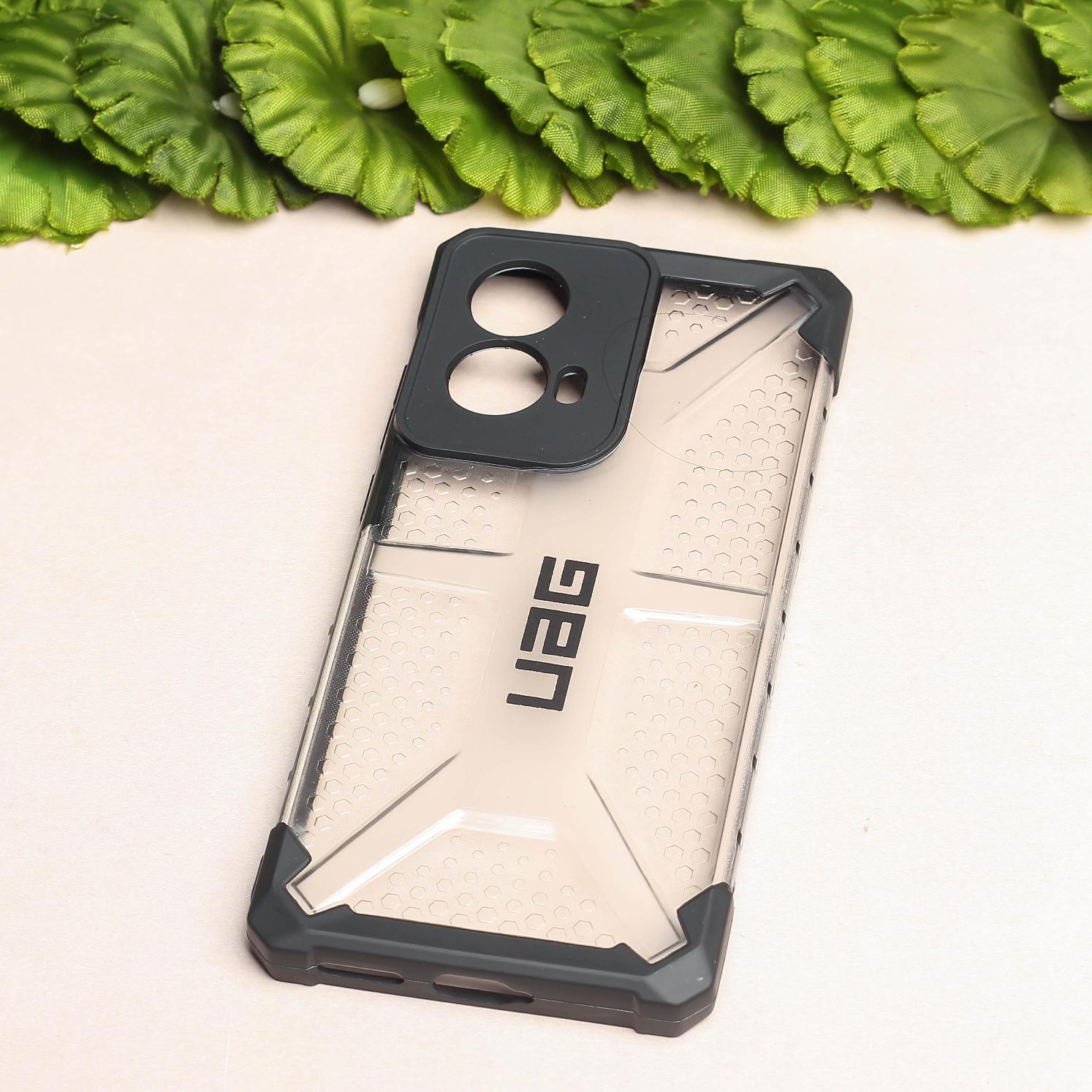 Black UAG Transparent Case for Motorola G85