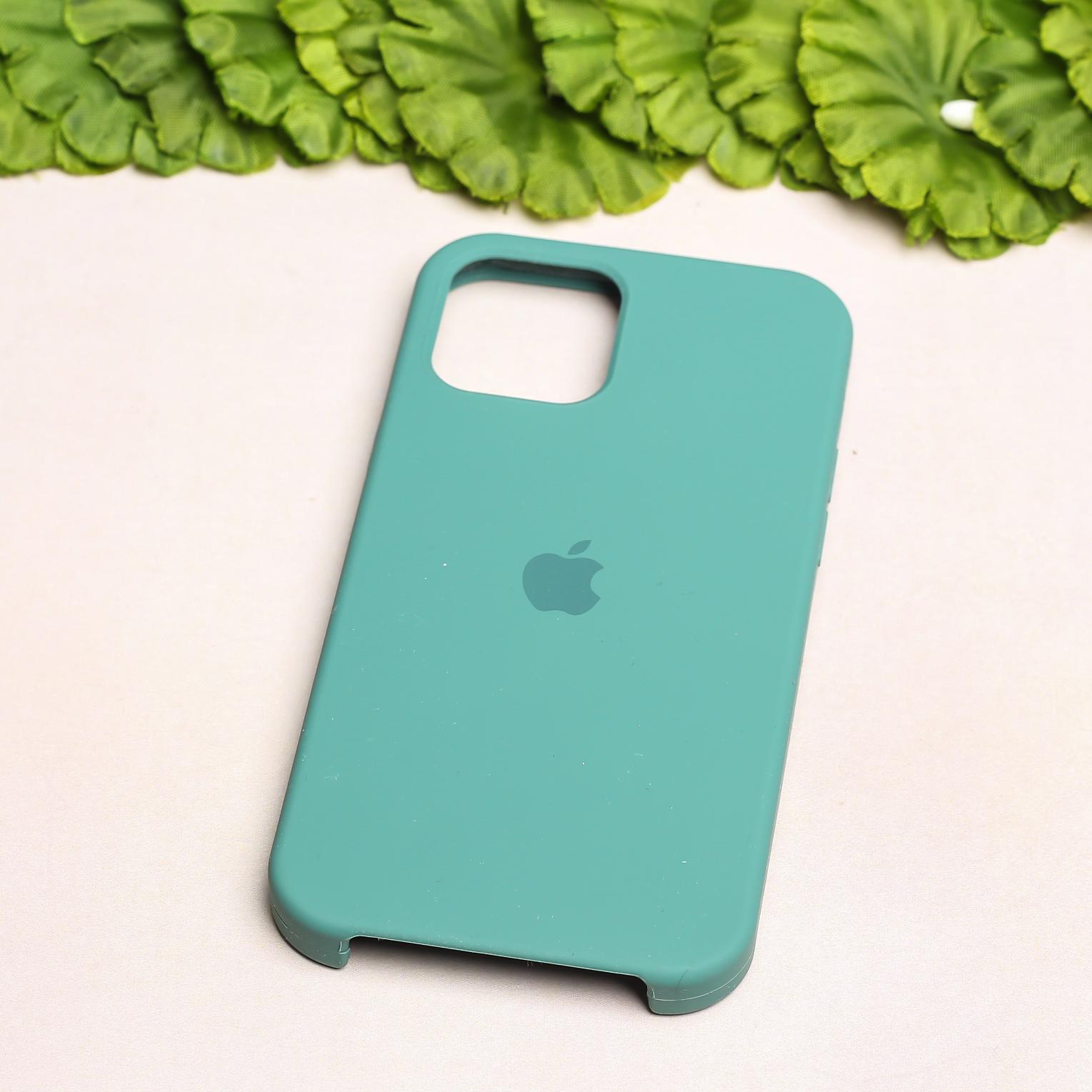 Green Original Silicone case for Apple iphone 12
