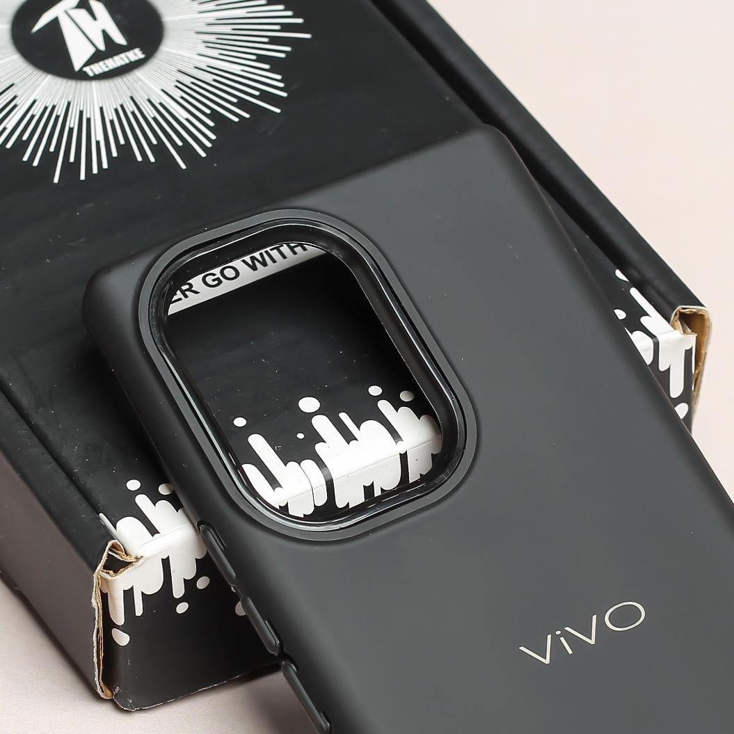 Spoov Black Silicone Case for Vivo V29E