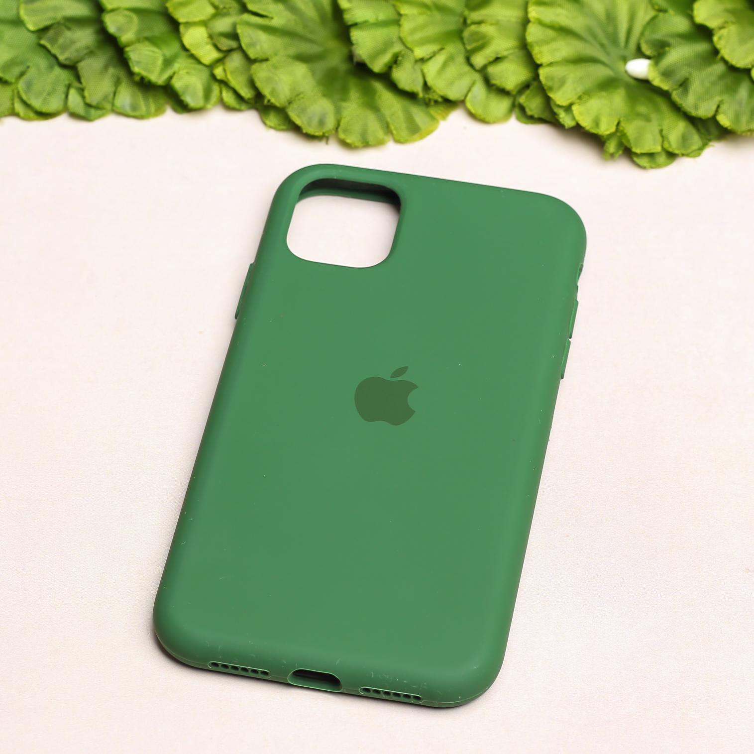 Dark Green Original Silicone case for Apple iphone 11