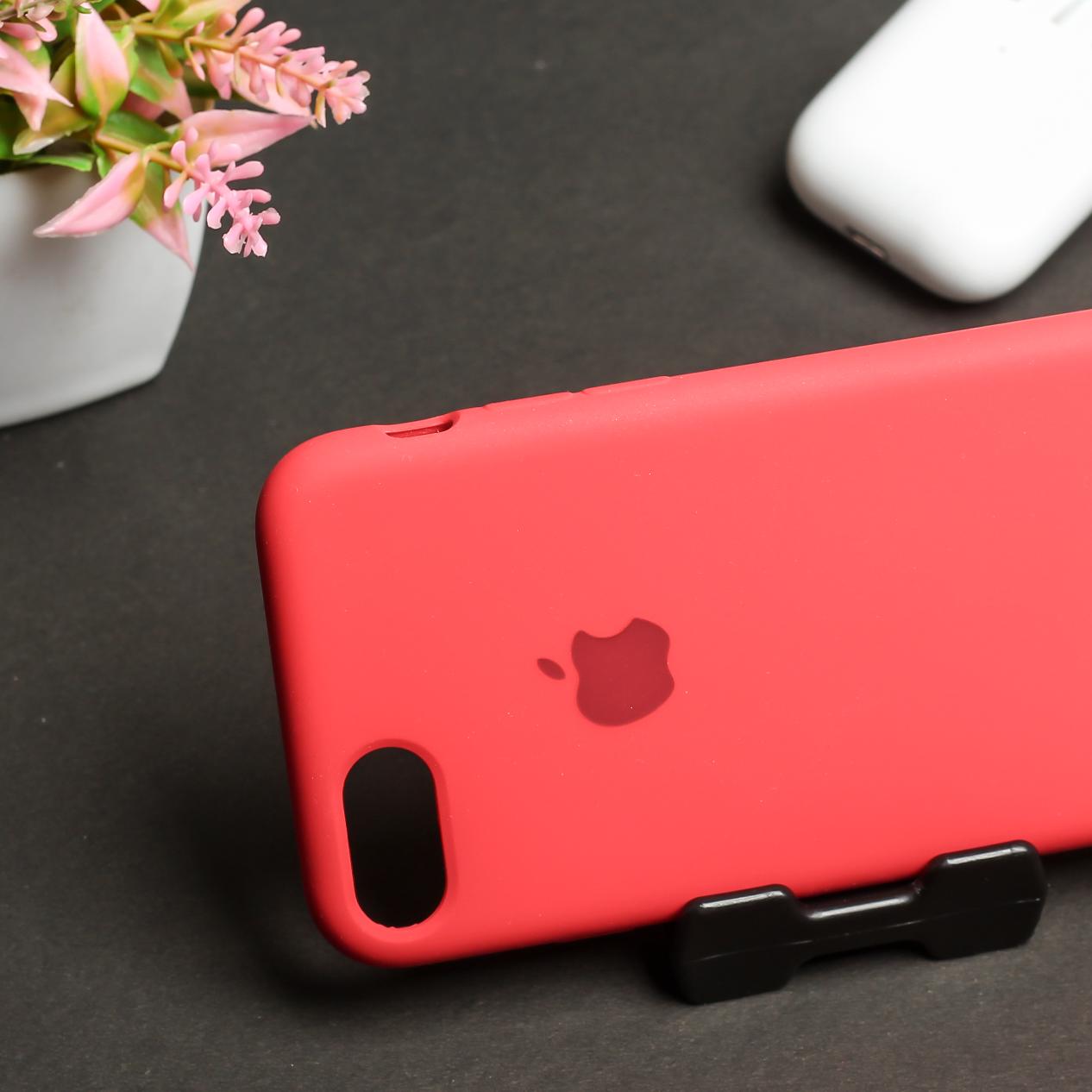 Red Original Silicone case for Apple iphone SE 2