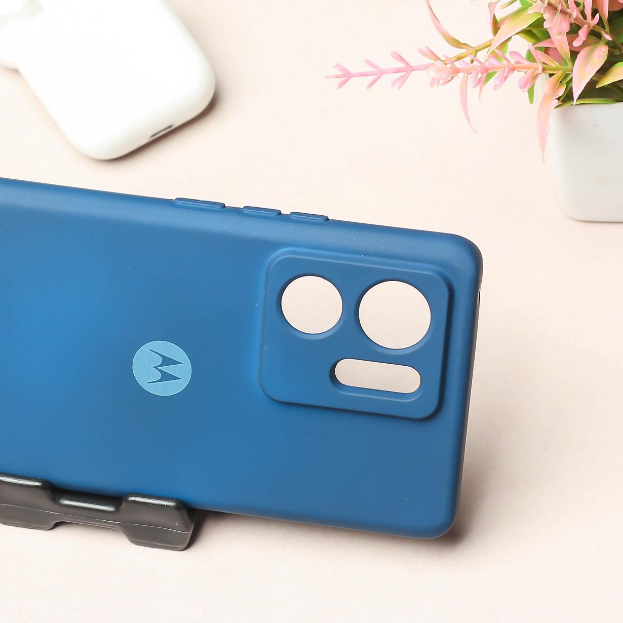 Cosmic Blue Camera Original Silicone case for Motorola Edge 40