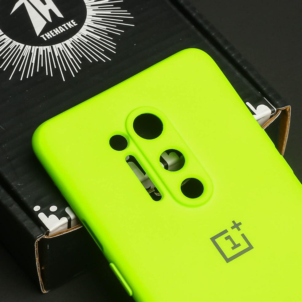Neon Green Camera Original Silicone case for Oneplus 8 Pro