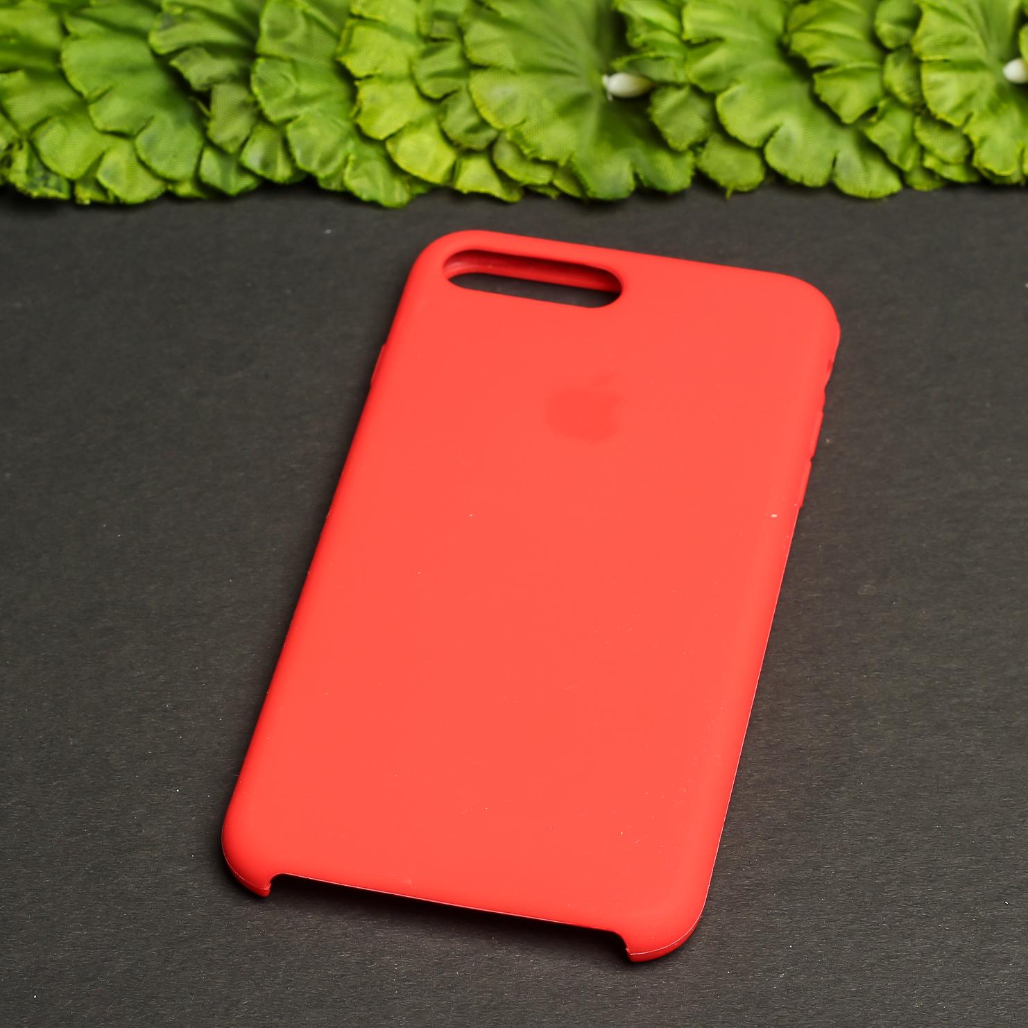Red Original Silicone case for Apple iphone 7 Plus