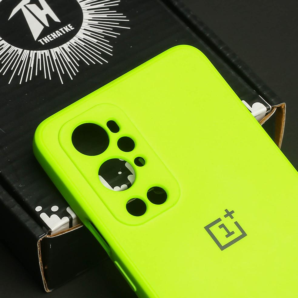 Neon Green Camera Original Silicone case for Oneplus 9 Pro
