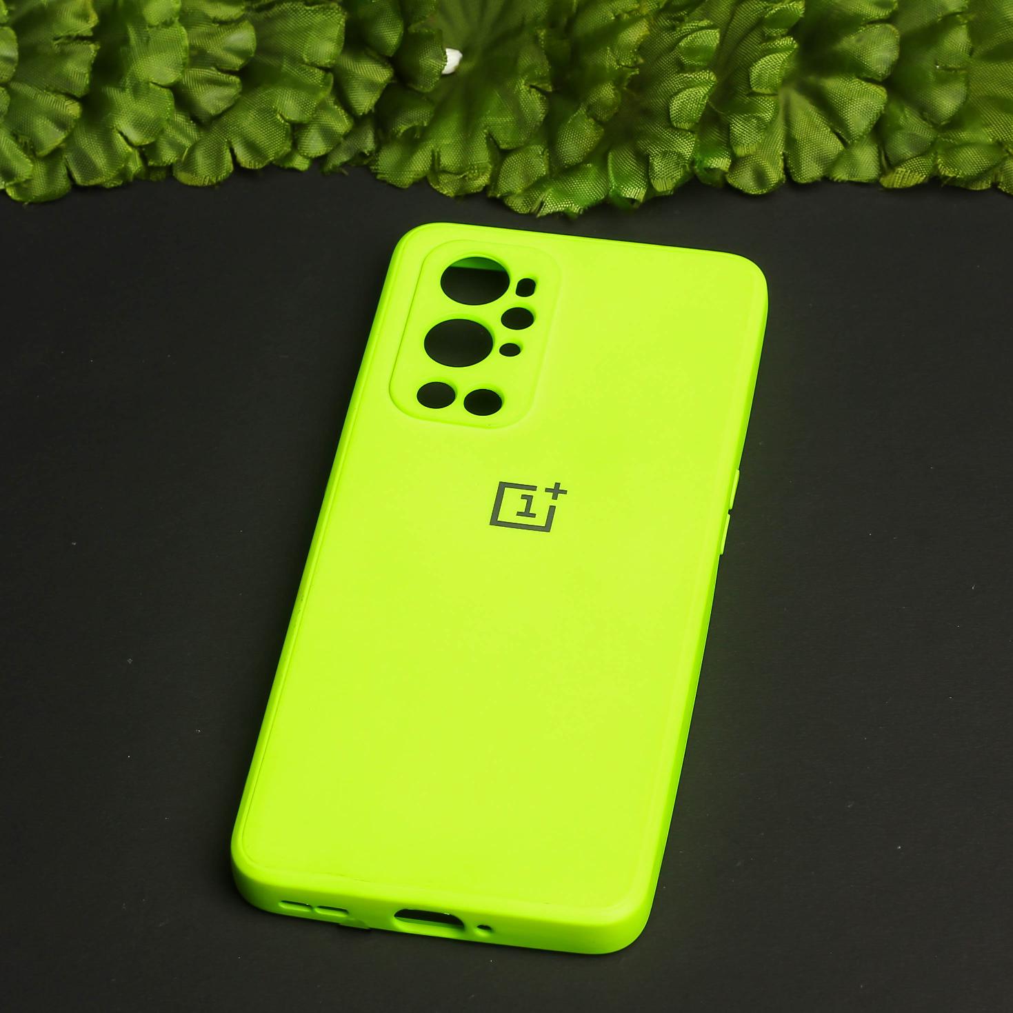 Neon Green Camera Original Silicone case for Oneplus 9 Pro