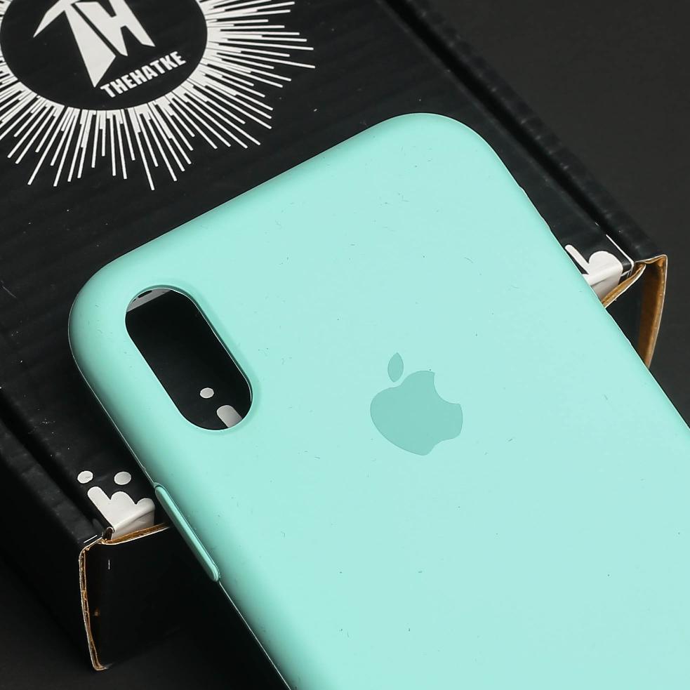 Sea Green Original Silicone case for Apple iphone Xr