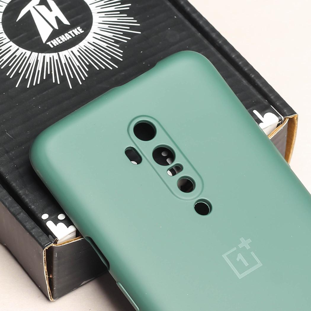 Dark Green Original Camera Safe Silicone case for Oneplus 7 Pro