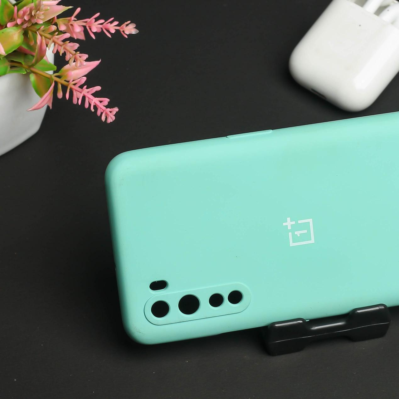 Light Blue Camera Original Silicone case for Oneplus Nord