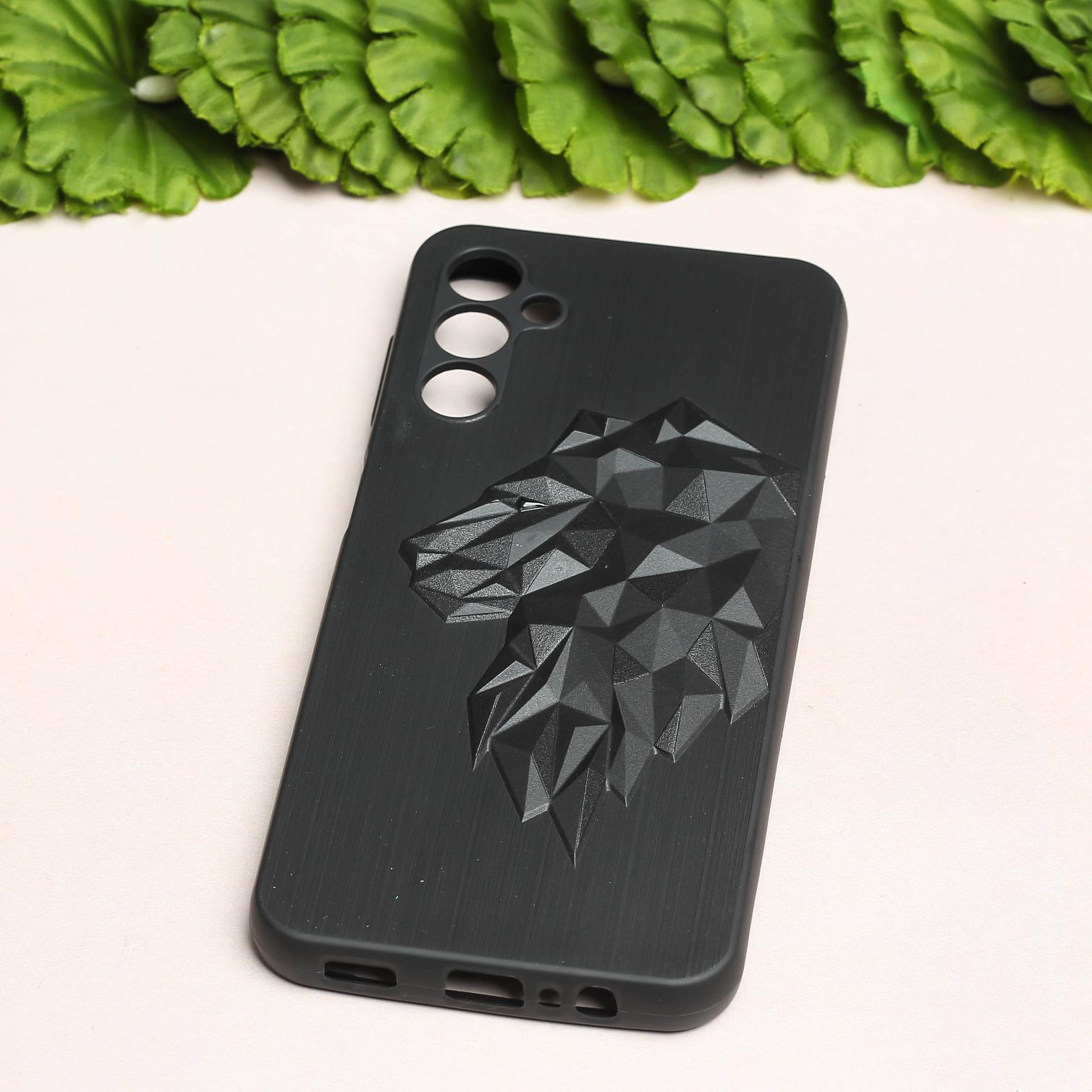 LION Engraved  Silicone Case for Samsung A14