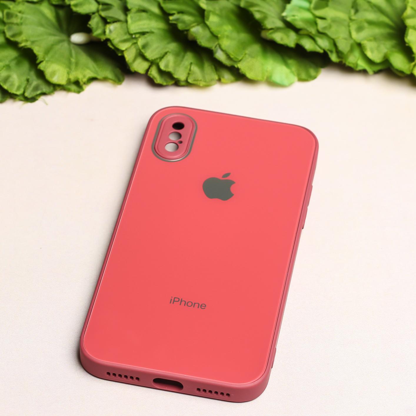 Red camera Safe mirror case for Apple Iphone X/Xs