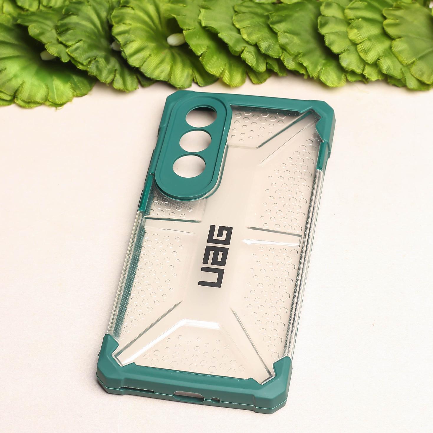 Green UAG Transparent Case for Oneplus Nord CE 4