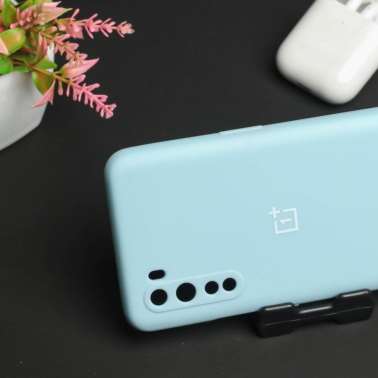 Sky Blue Camera Original Silicone case for Oneplus Nord