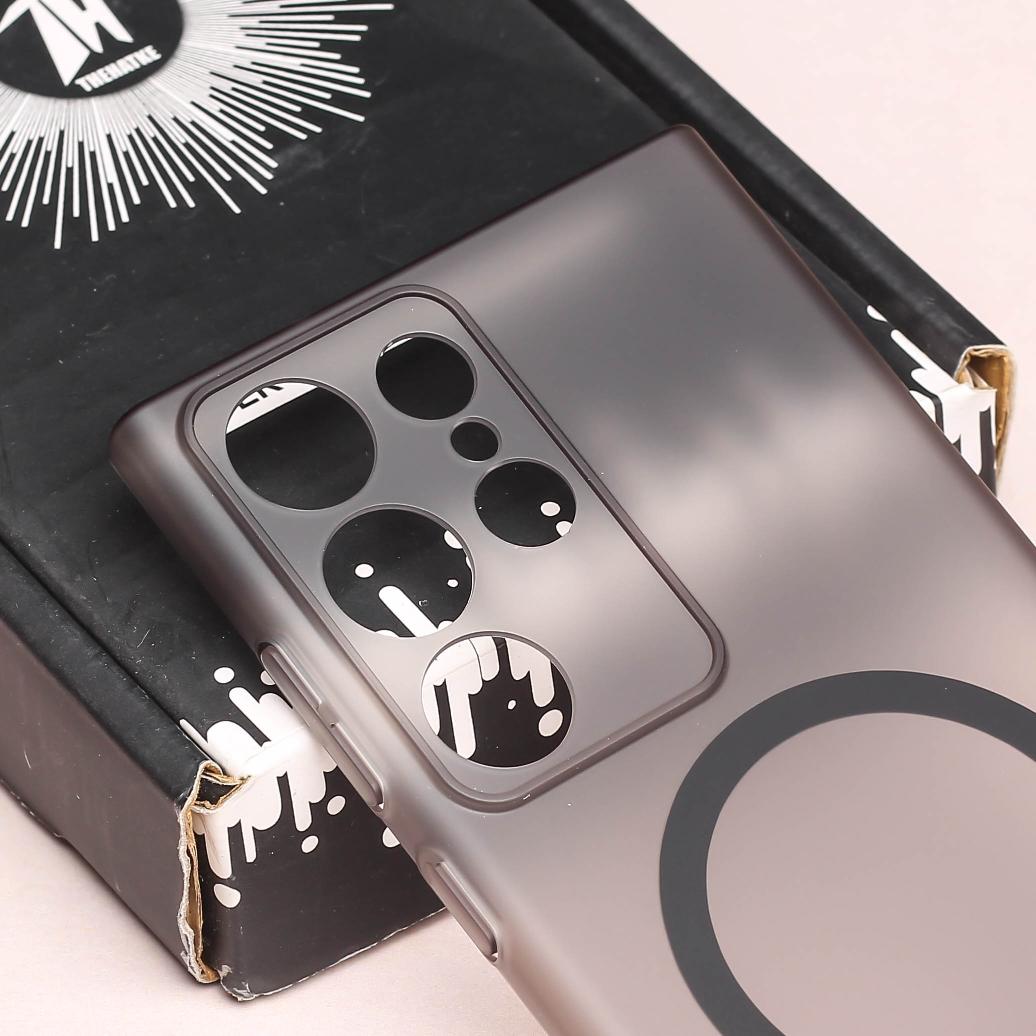 Black Paper Matte Magsafe Case for Samsung S25 Ultra