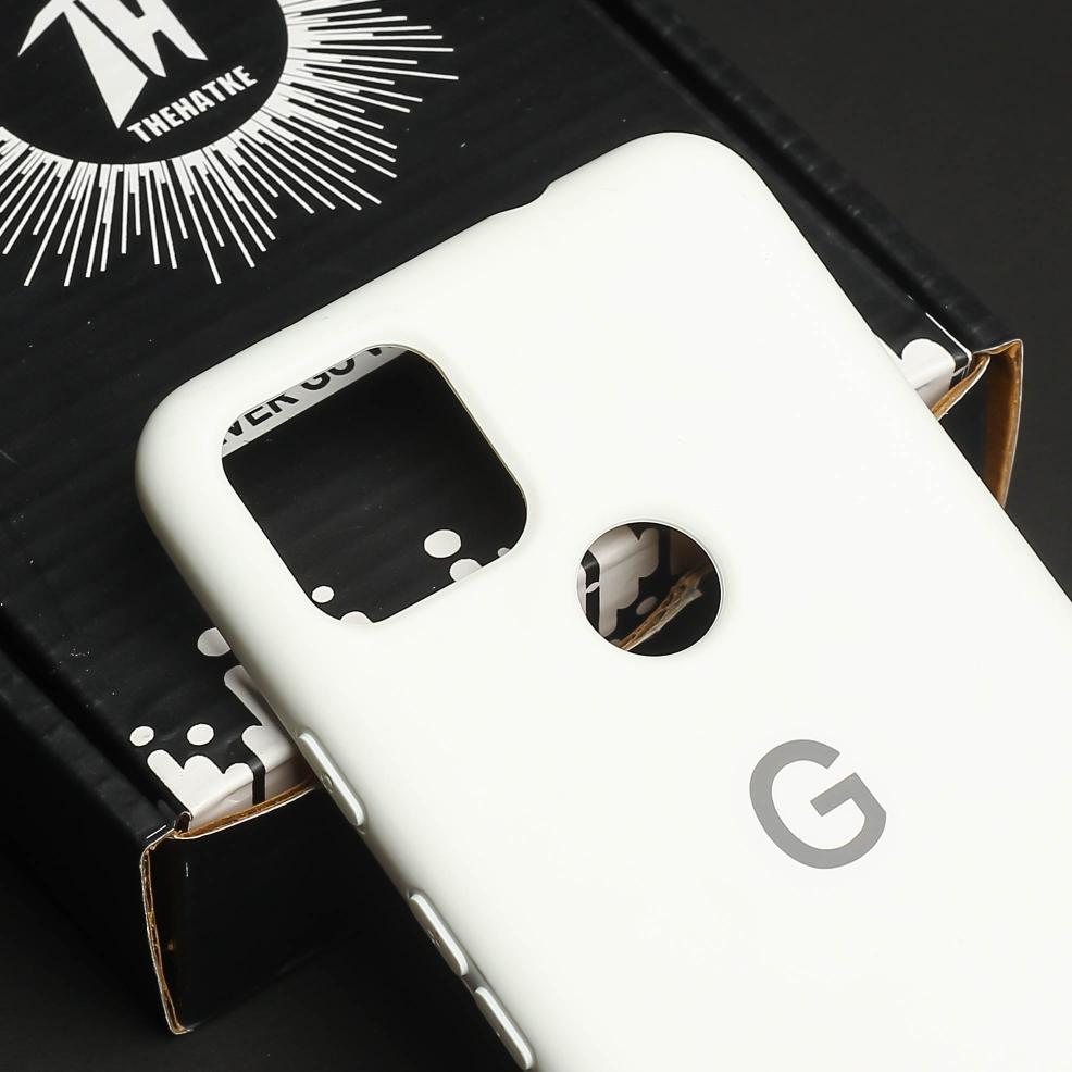 White Original Silicone case for Google Pixel 5A
