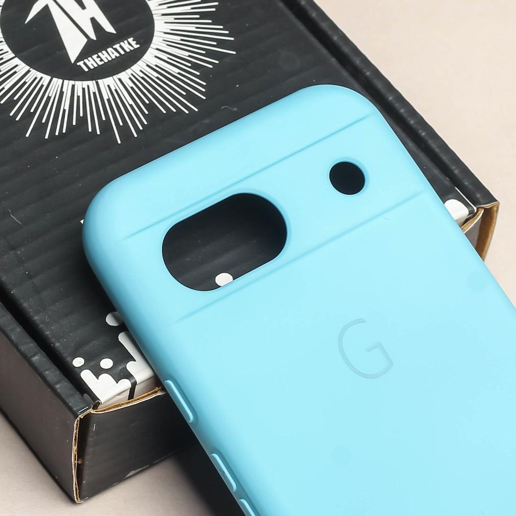 Sky Blue Camera Original Silicone case for Google Pixel 8a