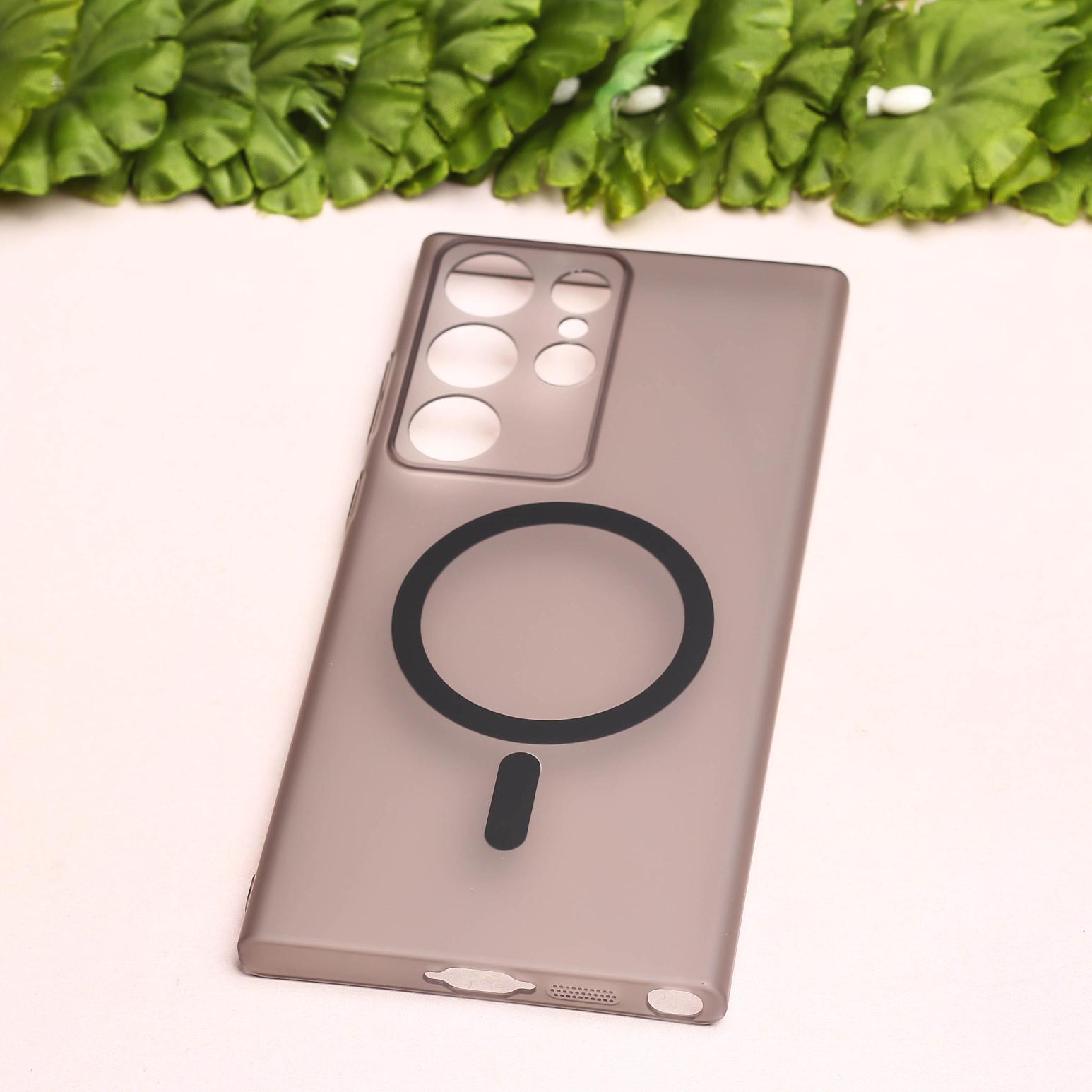 Black Paper Matte Magsafe Case for Samsung S25 Ultra