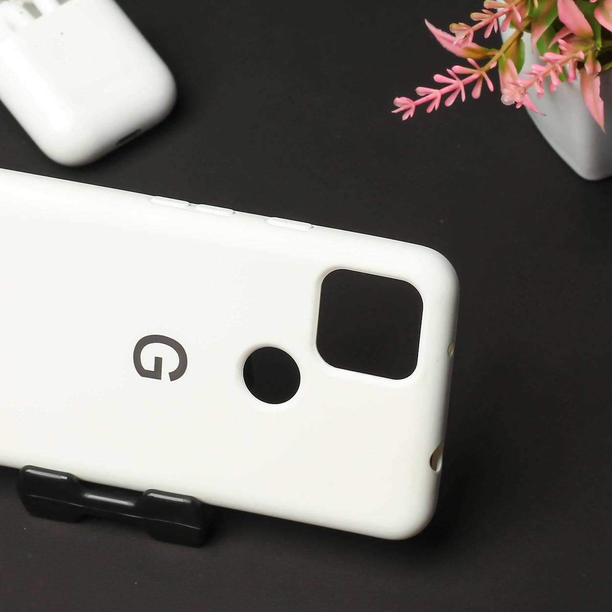 White Original Silicone case for Google Pixel 5A