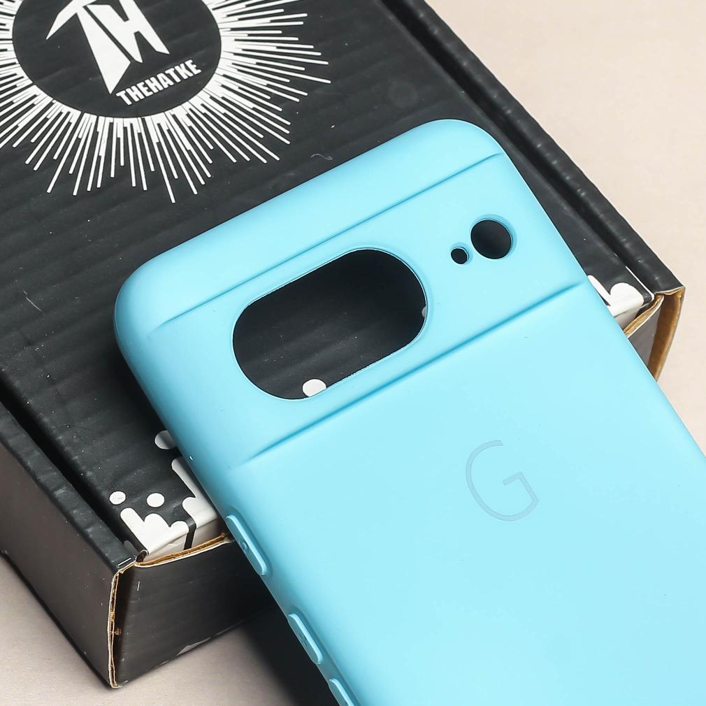 Sky Blue Camera Original Silicone case for Google Pixel 8