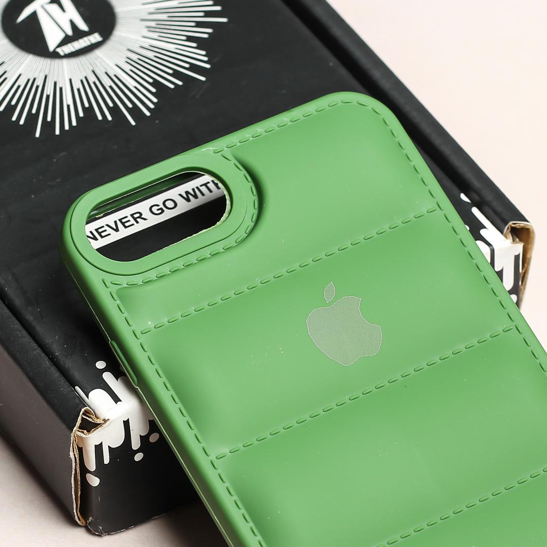 Dark Green Puffon silicone case for Apple iPhone 8 Plus