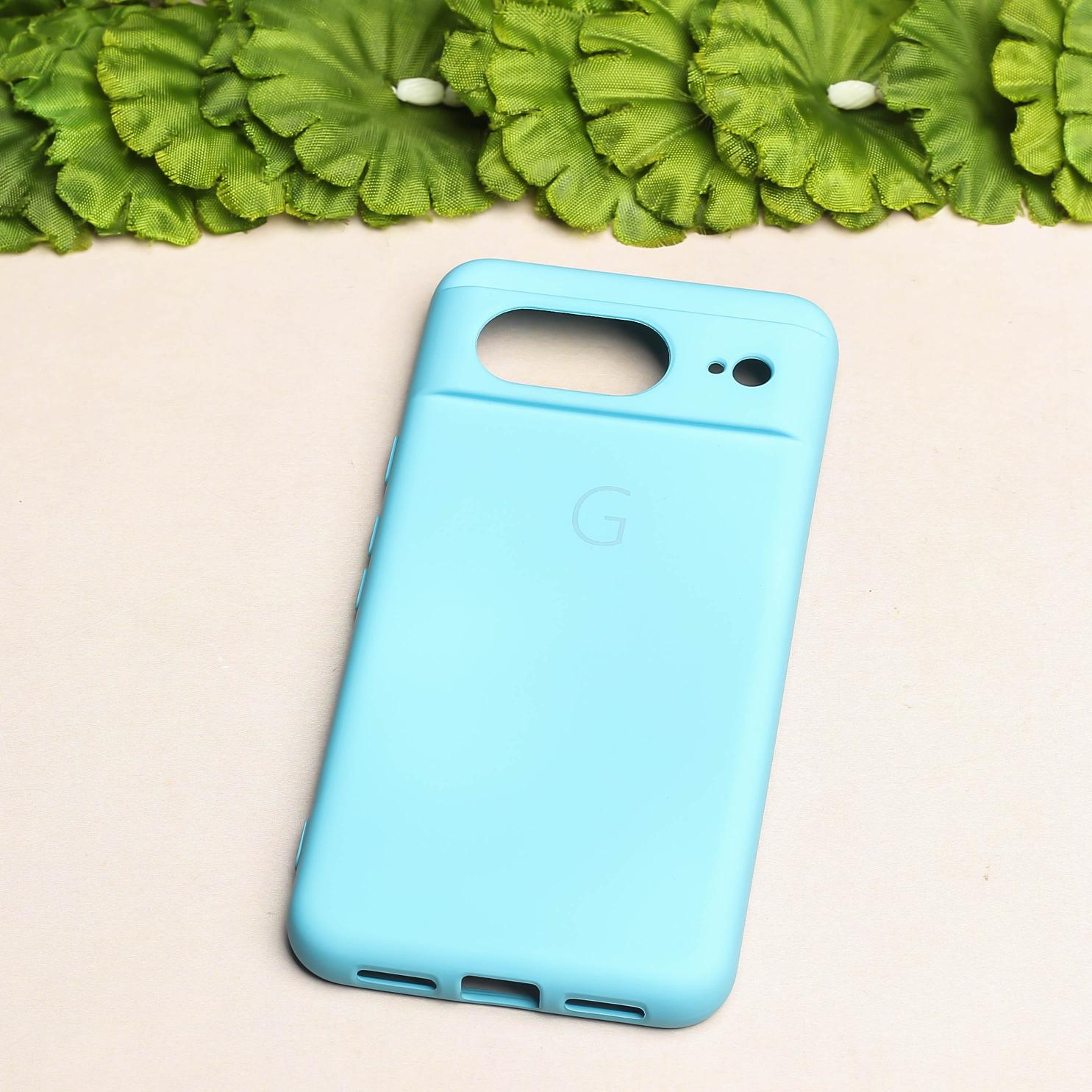 Sky Blue Camera Original Silicone case for Google Pixel 8