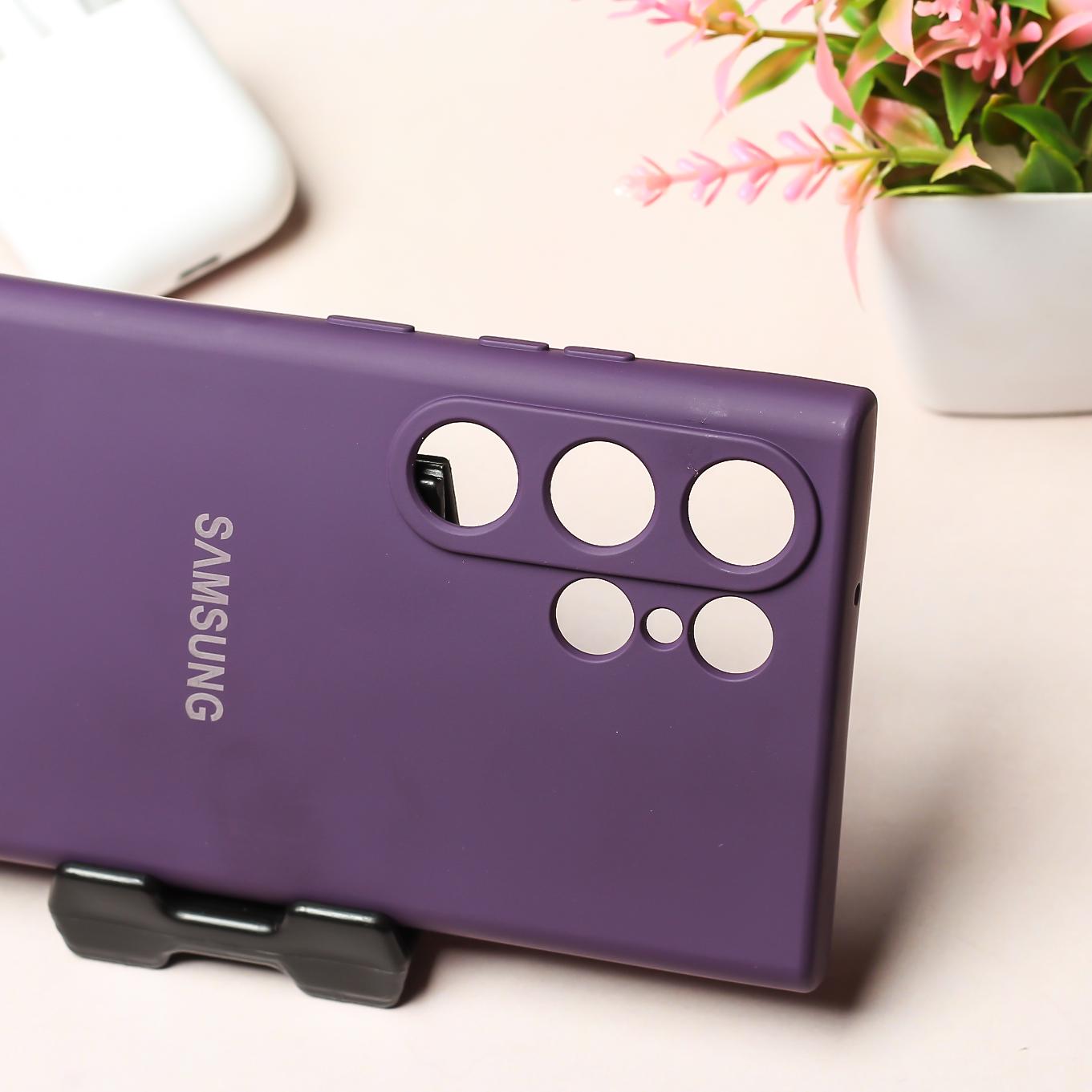Deep Purple Camera Original Silicone case for Samsung S23 Ultra