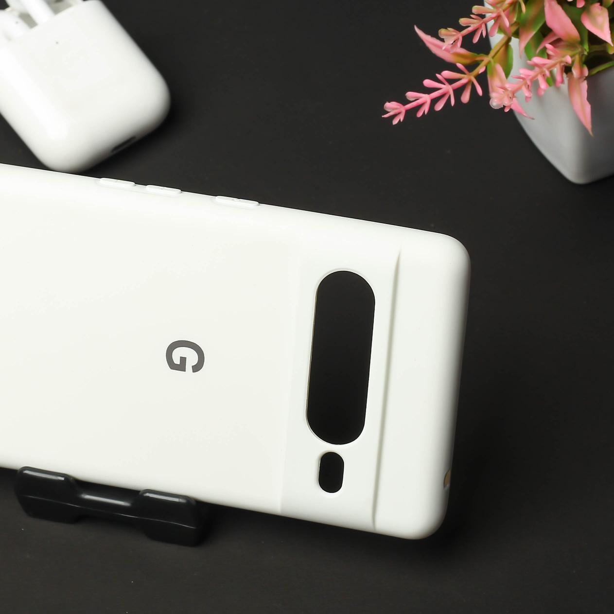 White Original Silicone case for Google Pixel 8a